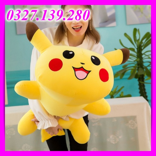 [ FREESHIP- KHUYẾN MẠI LỚN -GIÁ ƯU ĐÃI ] Gấu Bông Hoạt Hình Pikachu, Bông Mền Mịn Size 40Cm PIKACHU Gấu Bông Cao Cấp