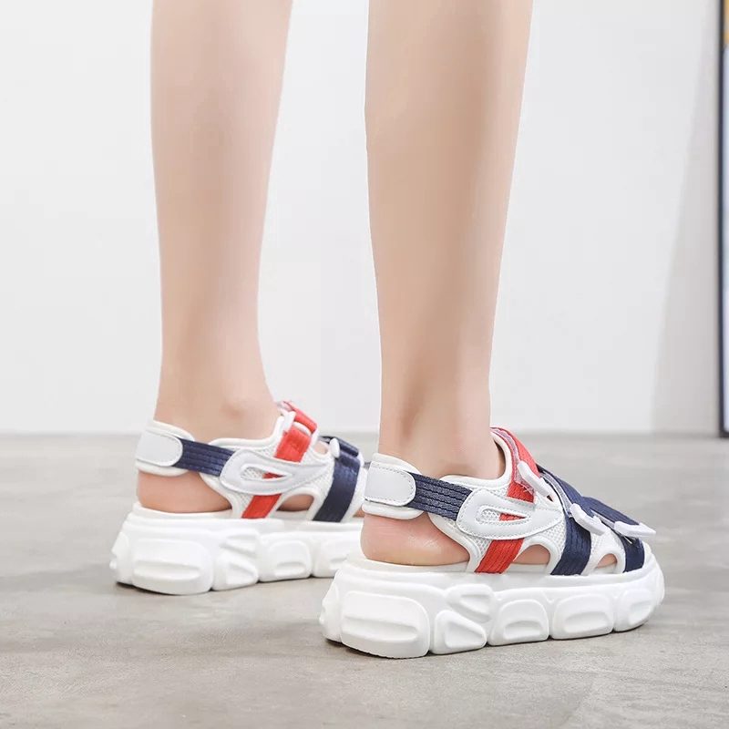 SANDAL ĐẾ CAO QUAI MÀU NỔI BẬT 2020 (SDFL 5 phân)