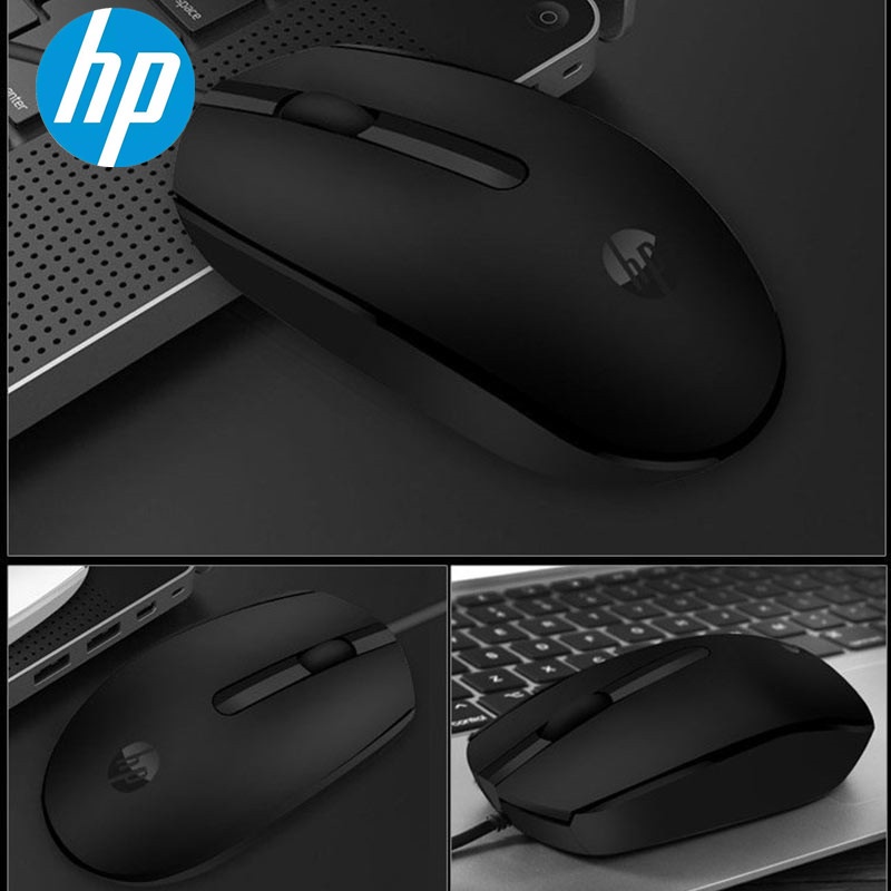 Chuột vi tính HP M10 văn phòng - phù hợp cho cả dùng 2 tay (Đen) - Hãng phân phối chính thức - Nhất Tín Computer