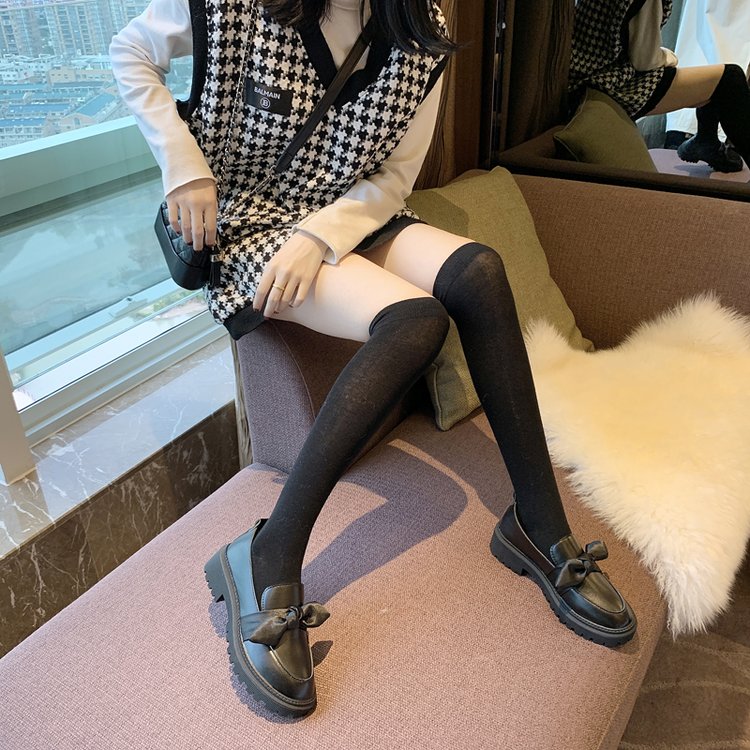 Giày lười bằng da thoải mái đính nơ thời trang dành cho nữ | BigBuy360 - bigbuy360.vn