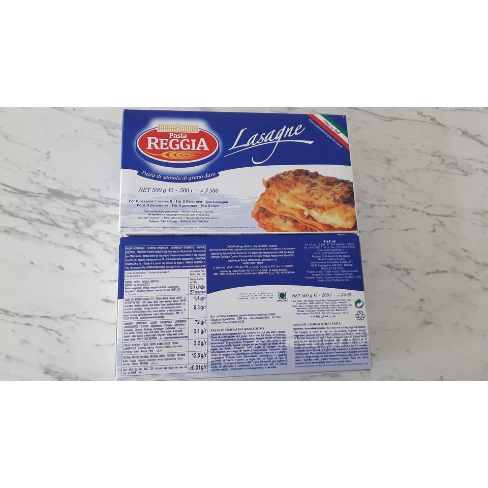 Mì lá Lasagne Reggia Ý 500 gram