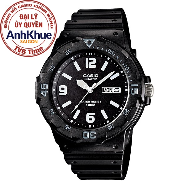 Đồng hồ nam dây nhựa Casio chính hãng Anh Khuê MRW-200H-1B2VDF (44mm)