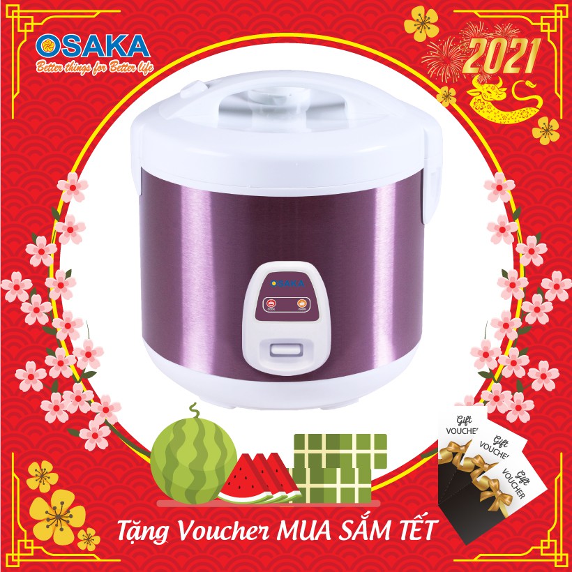 Nồi cơm điện Osaka RC318P 1.8 lit - Công nghệ ủ cơm 3D cao cấp
