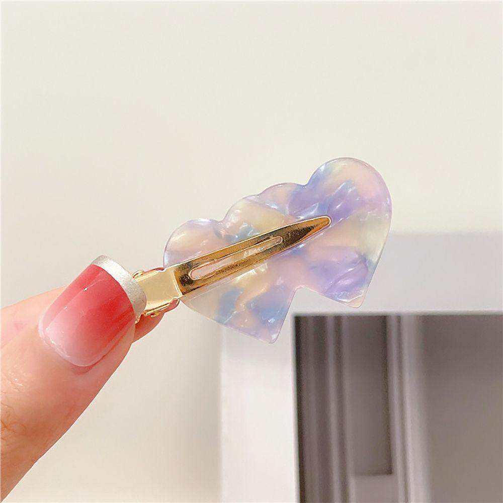 CABEZA Kẹp Tóc Đính Hình Trái Tim Phong Cách Hàn Quốc Ngọt Ngào Dành Cho Nữ