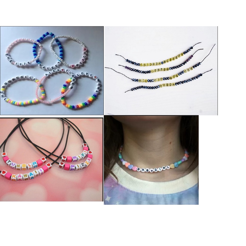 gói 25gam khoảng 200 Hạt Chữ Cái tròn nền trắng chữ đen loại thường và loại tốt