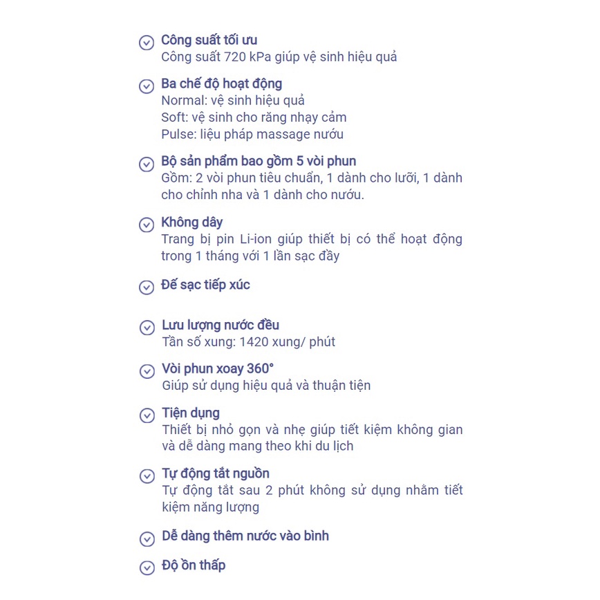 Máy tăm nước Bwell Swiss WI-912 Nhập Khẩu Chính Hãng Từ Thụy Sỹ