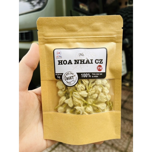 Trà Hoa Nhài  khô túi lọc hữu cơ trắng đẹp thượng hạng giúp giảm cân, bảo vệ tim mạch, tăng kháng