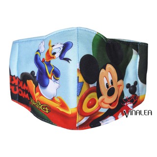 Khẩu trang cho bé in hoạt hình size 2-6 tuổi