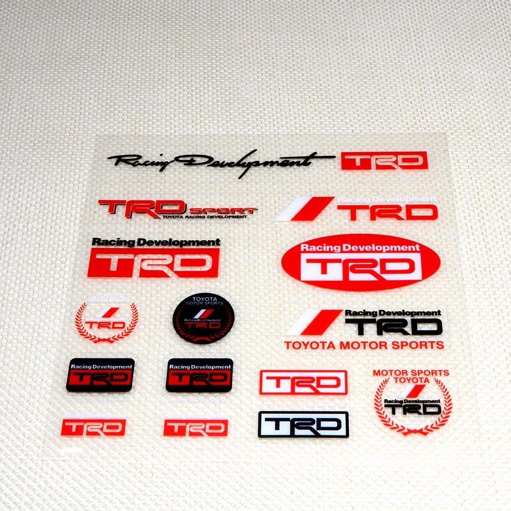 Nhãn dán cao cấp cho xe hơi Toyota Trd