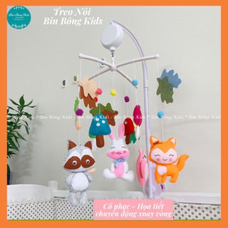 Treo nôi cũi cho bé - có 35 bản nhạc không lời, chuyển động xoay vòng