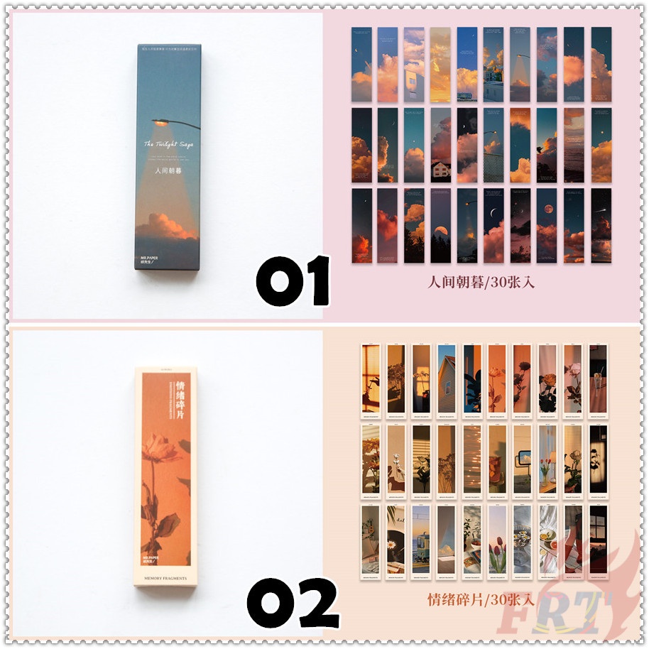 ❀ Bookmarks Ấm Áp ❀ Set 30 Bút Đánh Dấu Trang Sách Nhiều Họa Tiết