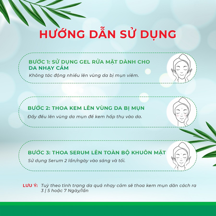 Bộ sản phẩm Hàn Quốc Ngăn Ngừa Và Phục Hồi Da Mụn gồm Atreat Cream 30g và 2 serum 30 ml - Katta