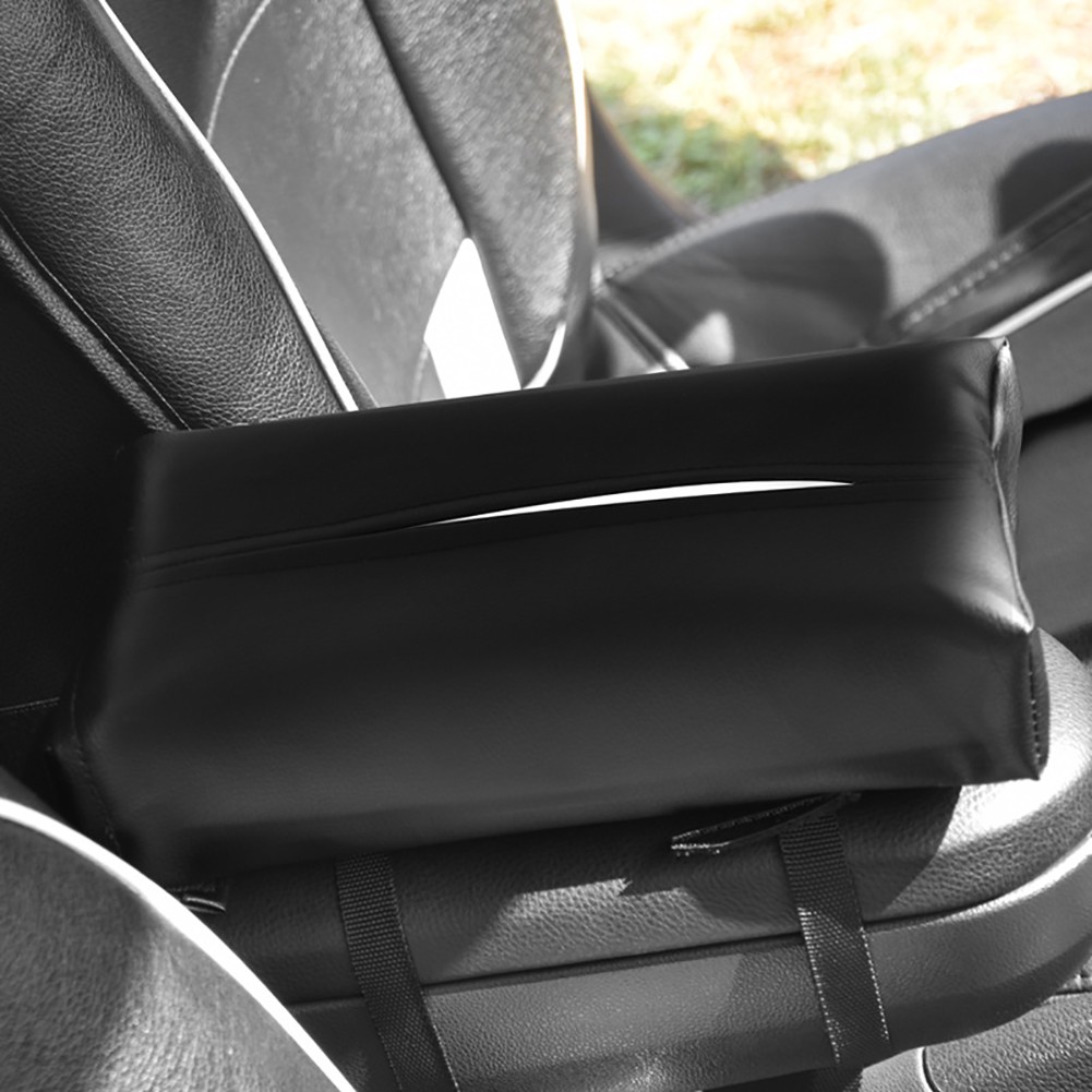 Phụ Kiện Trang Trí Xinh Xắn Chất Lượng✌ Hộp Da Đựng Khăn Giấy Tiện Lợi Cho Xe Ô Tô