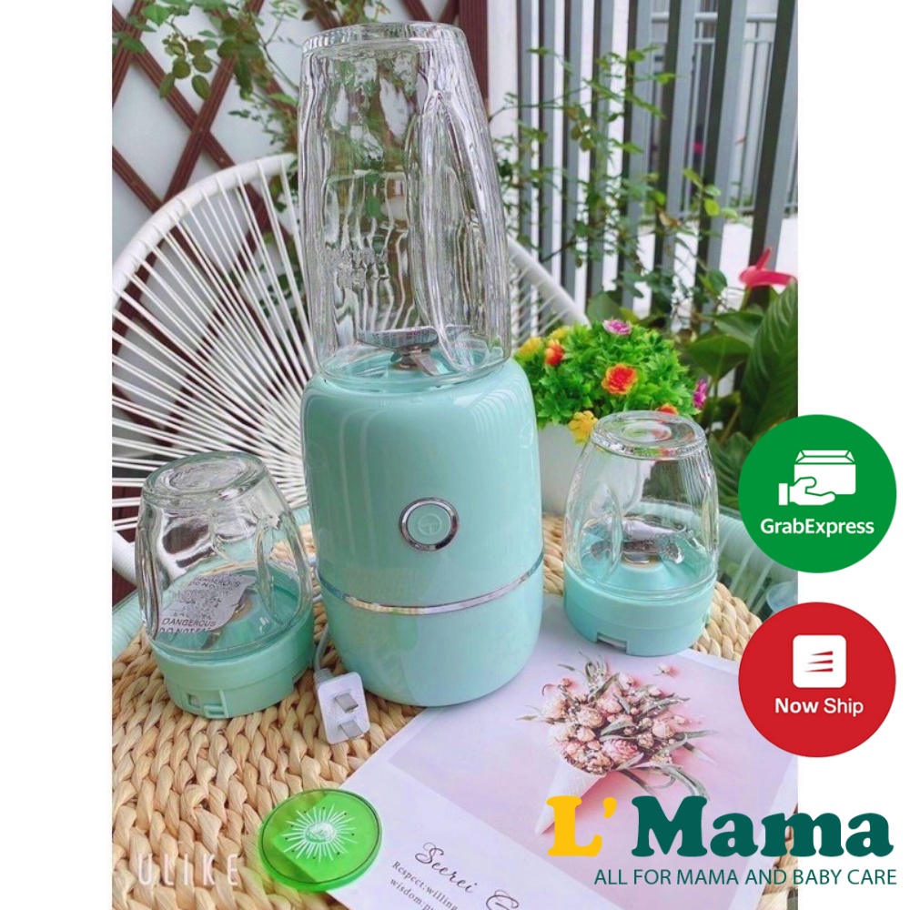 Máy Xay Đa Năng 6 Lưỡi 3 Cối Thủy Tinh Xay Đồ Ăn Dặm Cho Bé Và Gia Đình Siêu Tiện Lợi