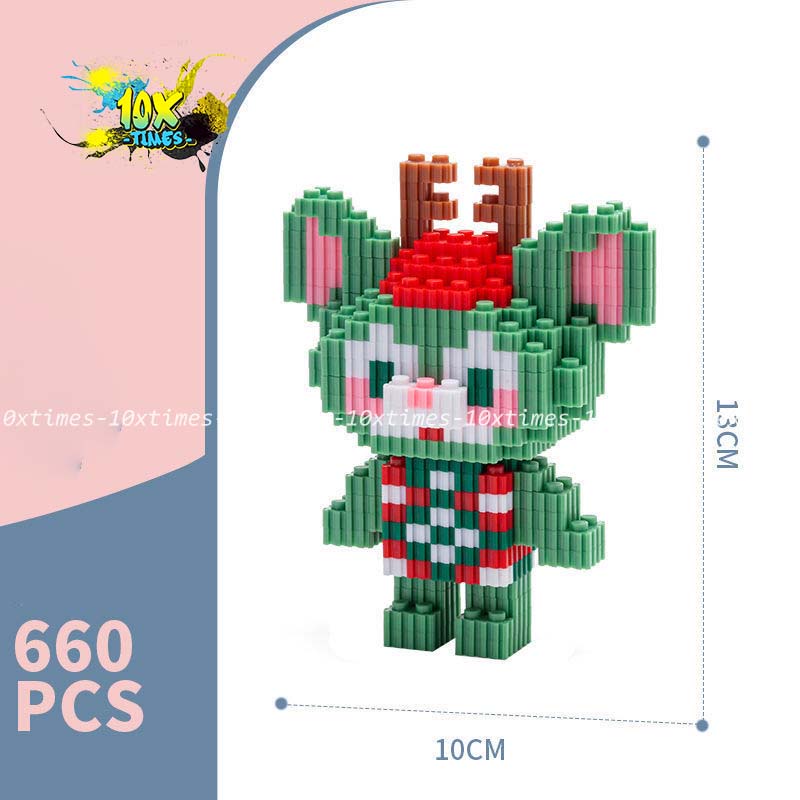 (15cm) mô hình lắp ráp cáo thỏ stella lou đứng cute dễ thương  tặng sinh nhật bạn gái