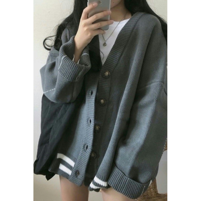 Cardigan mỏng nhẹ rộng rãi phong cách Hàn Quốc Order #036 | BigBuy360 - bigbuy360.vn
