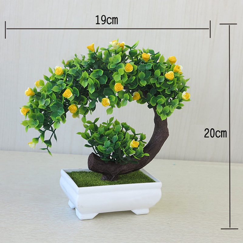 Chậu Cây bonsai Mini Bằng Nhựa Dùng Trang Trí Bàn Làm Việc