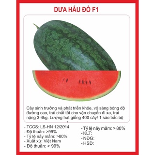 Hạt giống Dưa Hấu Đỏ 10 Hạt hạt giống bốn mùa