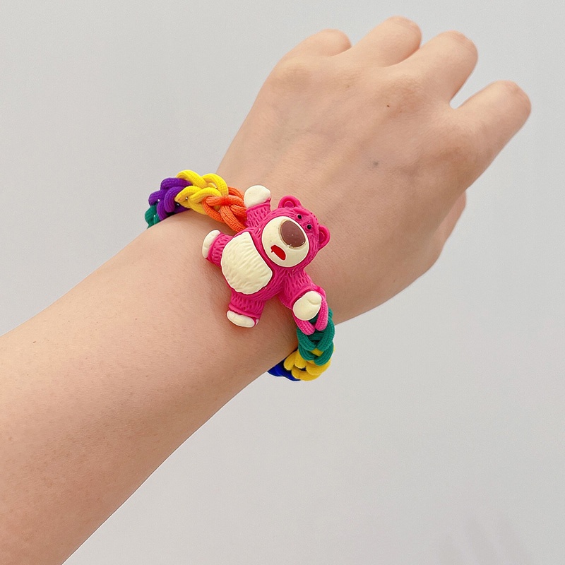 Dây Buộc Tóc Co Giãn Hình Gấu Hàn Quốc Dễ Thương Dành Cho Bé Gái