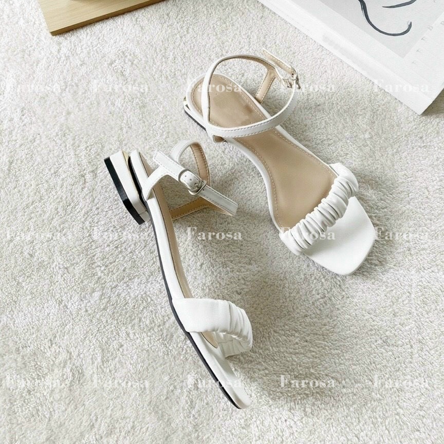 Dép sandal nữ quai nhún ngang đế 2cm cực sang chảnh
