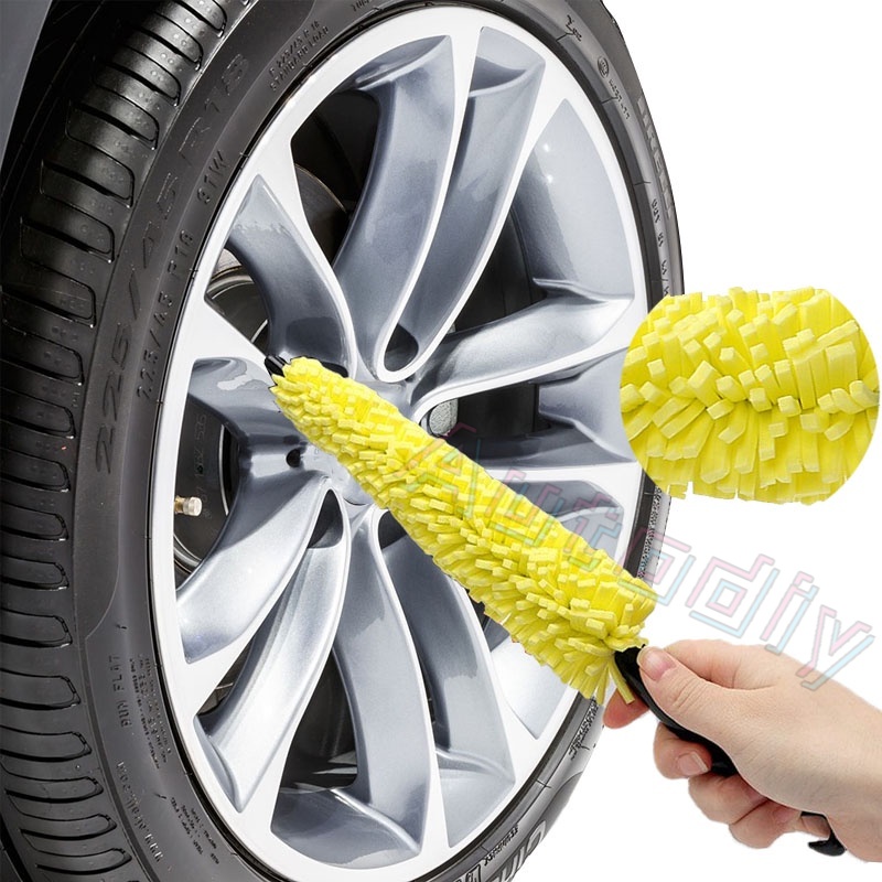 Cọ Vệ Sinh Bánh Xe Hơi Có Tay Cầm Bằng Nhựa Tiện Lợi