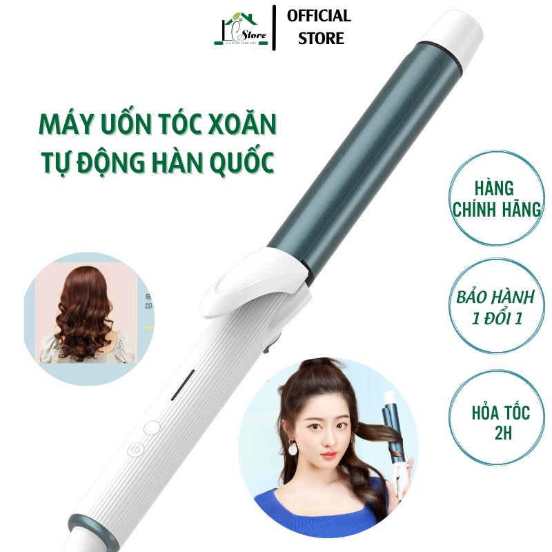 Máy uốn tóc mini Hàn Quốc, Máy uốn tóc tự động tạo kiểu chuyên nghiệp chính hãng - Lochi Store