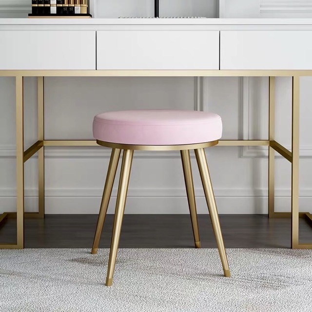 Ghế cho bàn trang điểm chân mạ vàng - PB258 | BigBuy360 - bigbuy360.vn