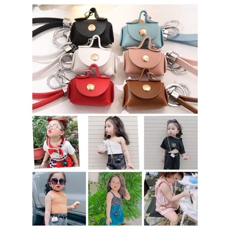 Túi đeo mini,túi đựng tỏi cho bé gái,DÂY CHUỖi k bay màu.