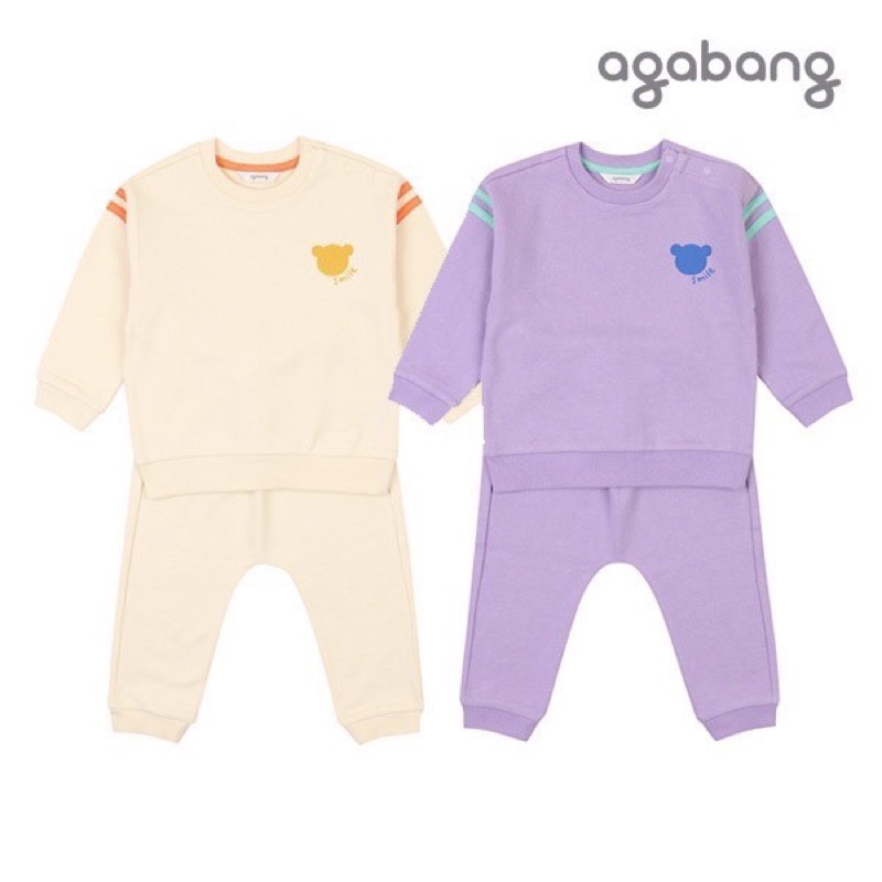 Bộ nỉ Agabang in hình gấu