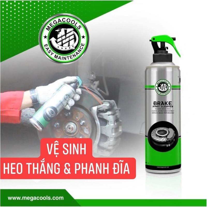 VỆ SINH HEO THẮNG &amp; PHANH ĐĨA MEGACOOLS 500ml