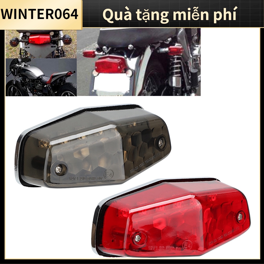 Đèn hậu LED dành cho xe máy Đèn hậu đỗ xe Phanh dừng đèn Xe máy Phụ kiện