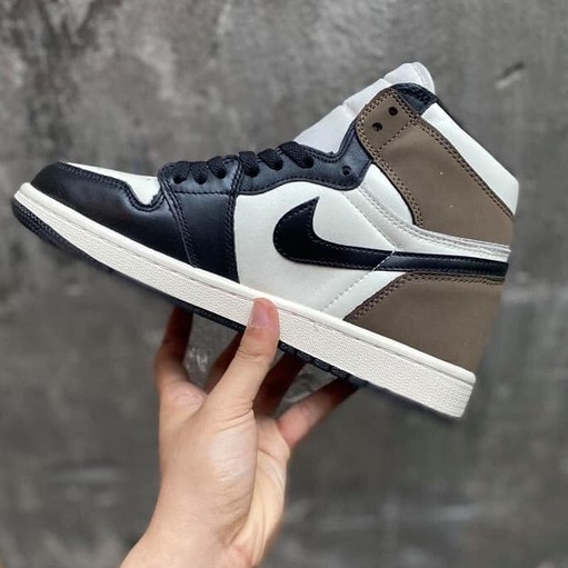 Giày jordan nâu trắng, Giày JD1 cao cổ, GIày jodan cao cổ dễ phối đồ | BigBuy360 - bigbuy360.vn