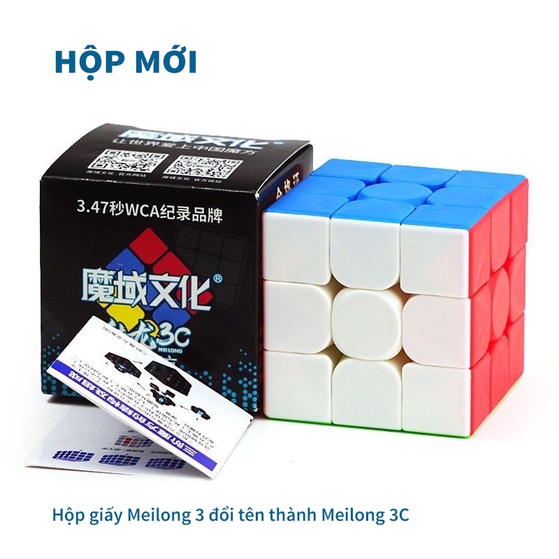 Rubik 3x3 MoYu MeiL ong Stickerless MFJS Rubic 3 tầng ma thuật