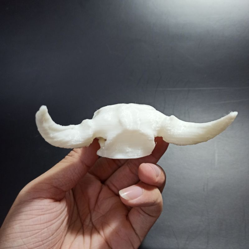 Mô hình đầu lâu bò tót dài 10cm, tỉ lệ 1:6 trang trí kinh dị, chuồng bò sát, halloween, tiểu cảnh