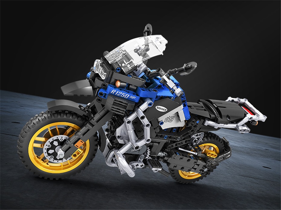 Mẫu Lắp Ráp mô hình Siêu Xe New Winner 7048 Technic Motorbike 948pcs Construction 1:6 Adventure Motorcycle