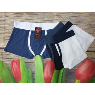 Bộ 3 quần boxer THÔNG HƠI nam- MÀU ĐỐN TIM