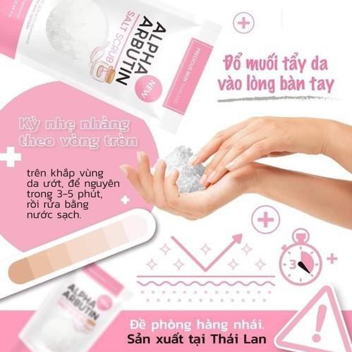 Muối Tắm Tẩy Tế Bào Chết ALPHA ARBUTIN Salt Scrub 300g - ( Thái Lan Chính Hãng )