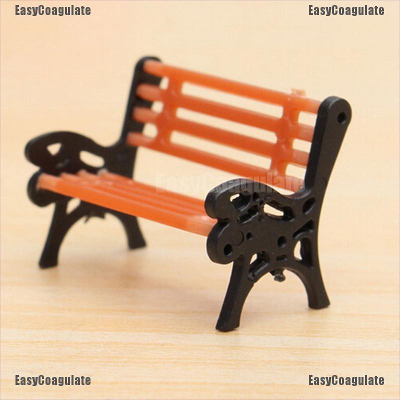 Mô hình ghế dài công viên bằng gỗ xinh xắn dùng để trang trí