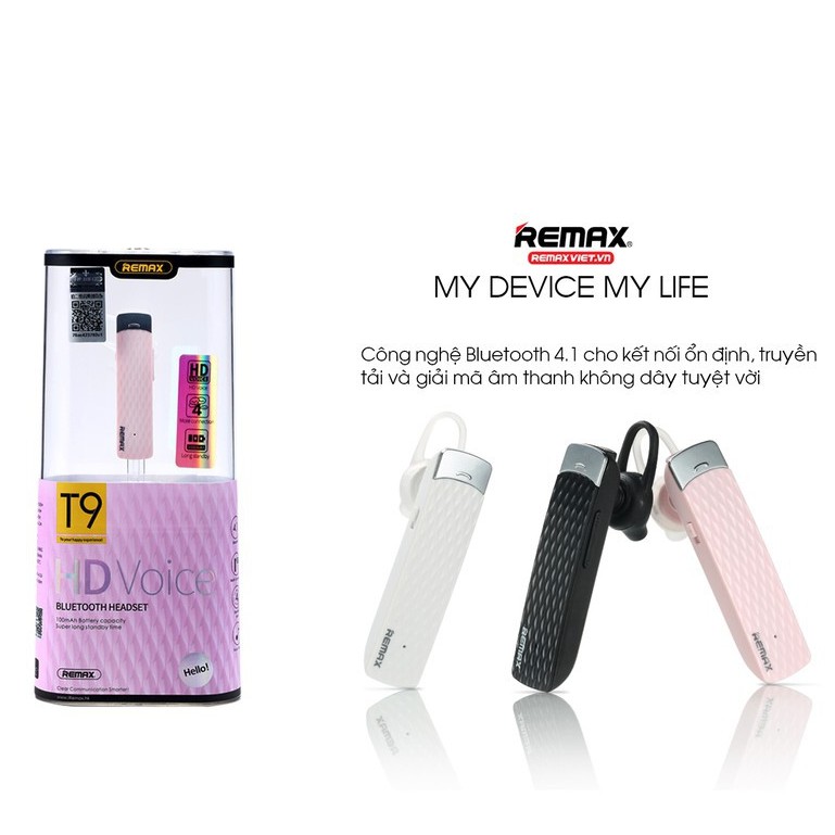 Tai nghe bluetooth thời trang Remax RB-T9 - Hàng chính hãng