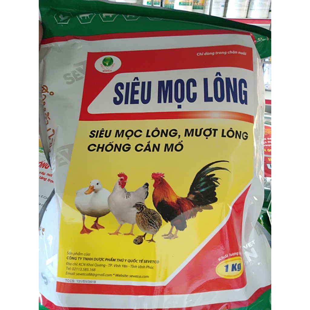 100g Siêu mọc lông, mượt lông, chống cắn mổ gia cầm
