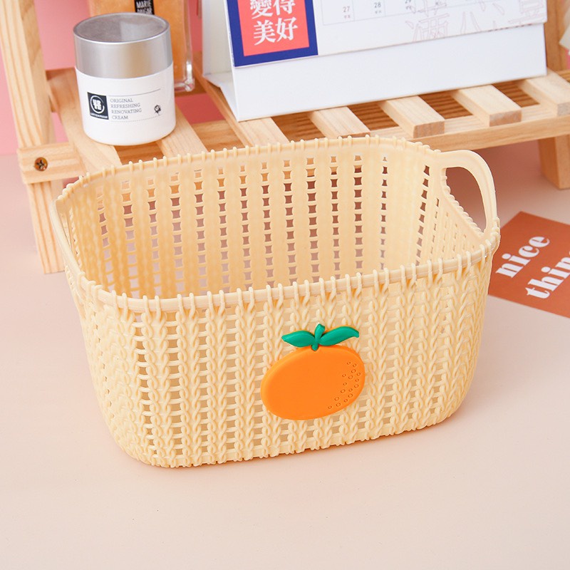 Rổ nhựa có đính Charm - shopliam