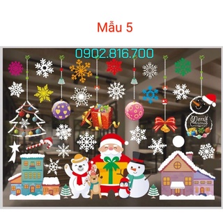 Decan - hình dán dán tường - dán kiếng - dán cửa trang trí noel - giáng sinh