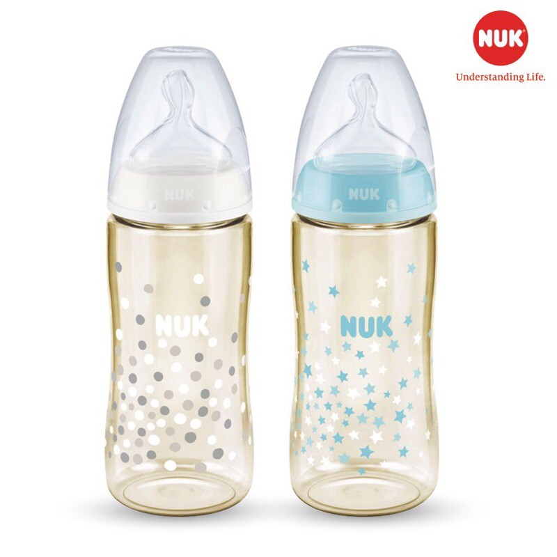 BÌNH SỮA CỔ RỘNG NUK PPSU 150ML / 300ML NHẬP KHẨU ĐỨC