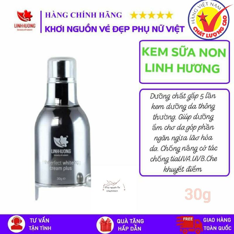 Kem Sữa Nhung Linh Hương Dưỡng Trắng Da ( THE PERFECT WHITERNING )