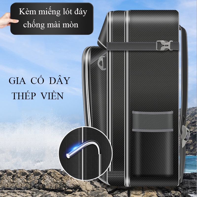 Túi Đựng Cần và phụ kiện , Balo dung tích lớn đựng ghế câu đài , Túi đựng rọng Bennuo chất liệu PU chống thấm nước TC-18