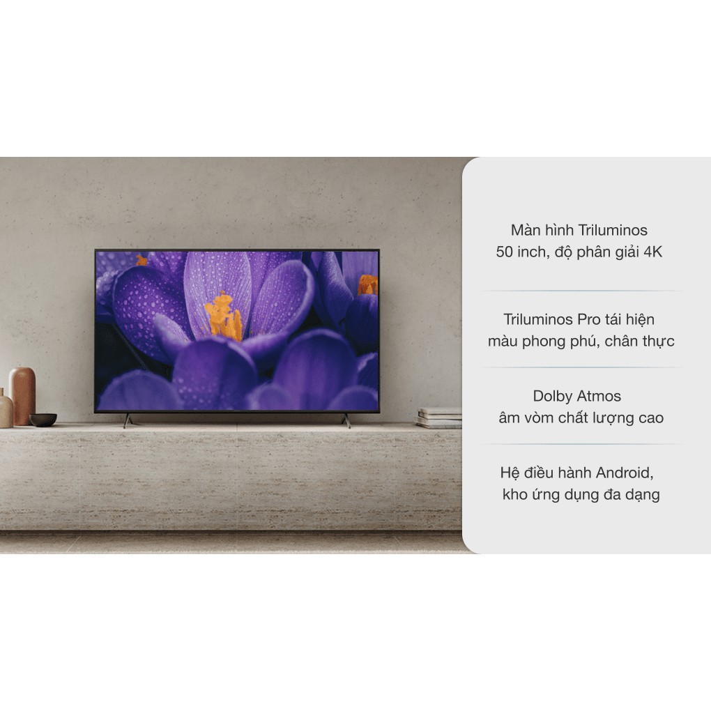 Android Tivi Sony 4K 75 inch KD-75X80J - Hàng chính hãng (Liên hệ với người bán để đặt hàng)