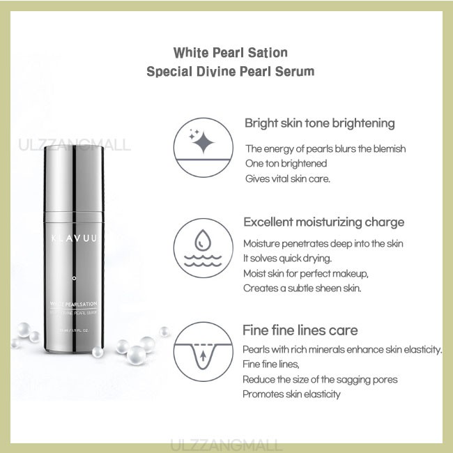 Kem Dưỡng Da Klavuu Màu Trắng Ngọc Trai