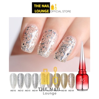 Sơn móng tay, sơn gel kim tuyến nhũ trắng, vàng mã AXZ chai đỏ 15ml chính hãng-ĐỒ NAIL VIỆT