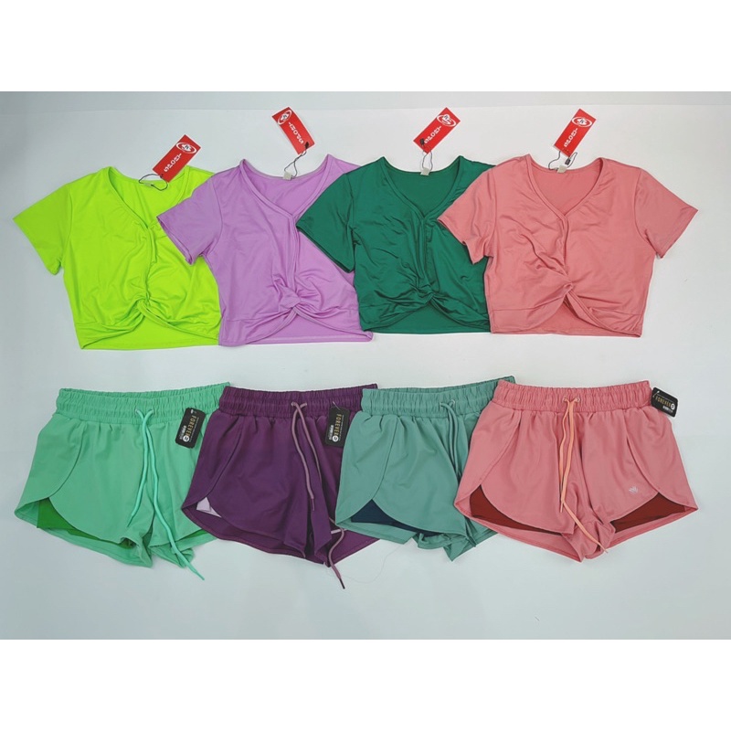 Áo Croptop Cổ Tim Xoắn Eo Thể Thao Nữ Cực Xinh