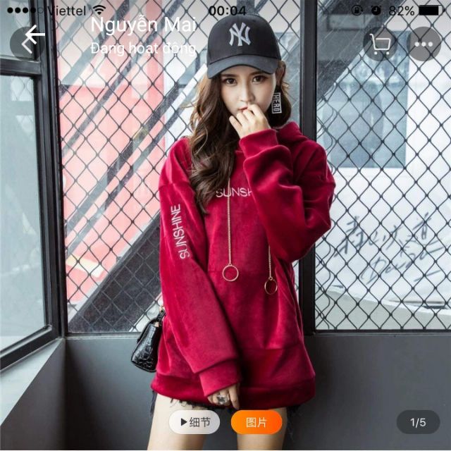 [Mã WAINCU20K giảm 20k đơn 50k] Áo hoodie hồng | BigBuy360 - bigbuy360.vn